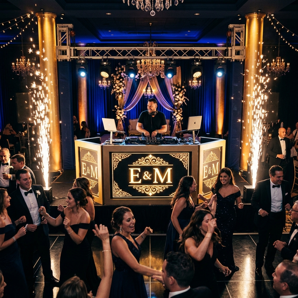 DJ performing at upscale event